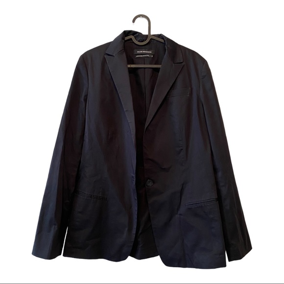 ClUB MONACO  one button cotton blend blazer - Picture 3 of 7